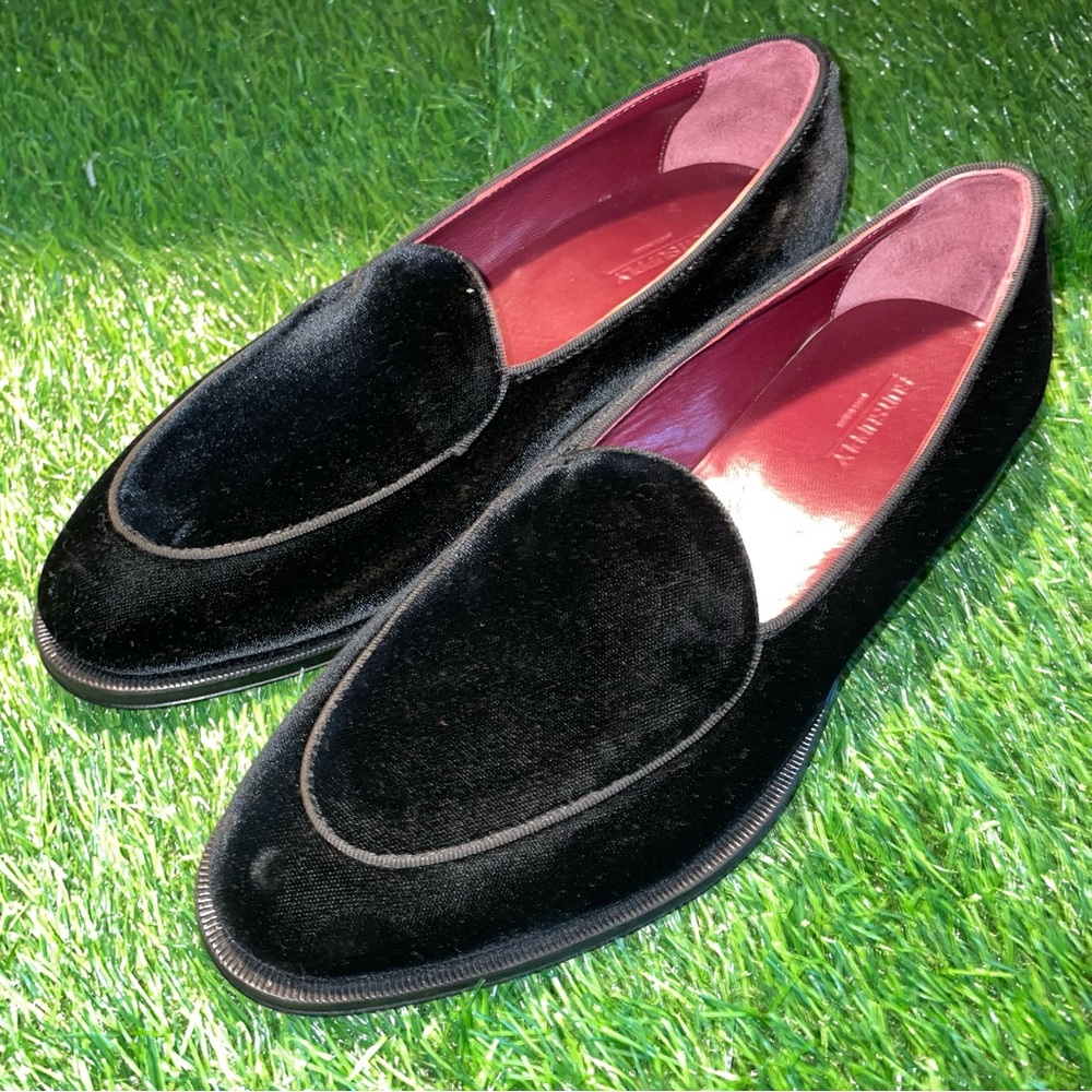 Suitsupply Black Velvet Loafers